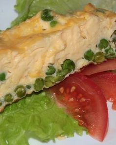 Омлет с горошком