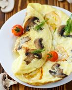 Омлет с грибами