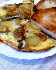 Омлет с картофелем