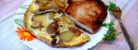 омлет с картофелем. Шаг 12