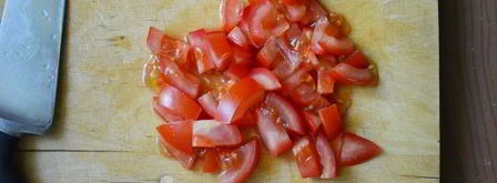 омлет с колбасой и помидорами в духовке. Шаг 4