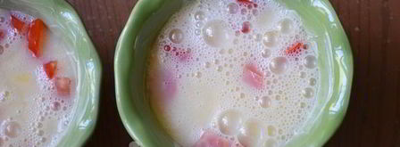 омлет с колбасой и помидорами в духовке. Шаг 9