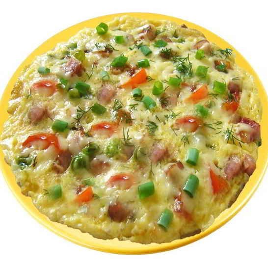 Рецепт омлета с колбасой