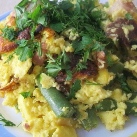 Рецепт омлета с крахмалом