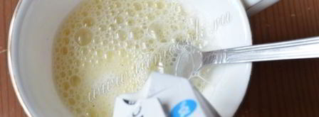 омлет с луком-пореем и кинзой. Шаг 5