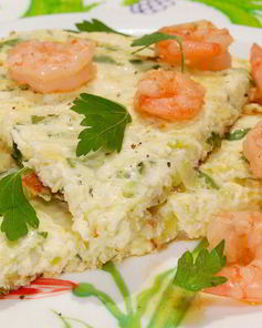 Омлет с молодыми кабачками Нежность