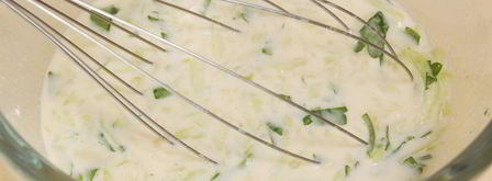 омлет с молодыми кабачками нежность. Шаг 4