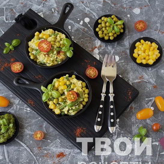 Рецепт омлета с мукой