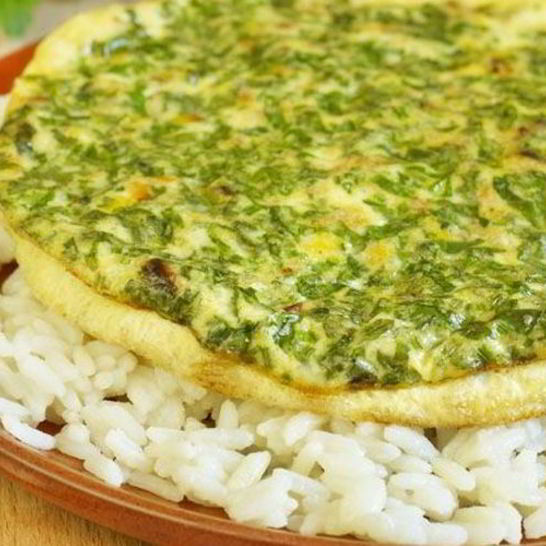 Рецепт омлета с мясом по-арабски