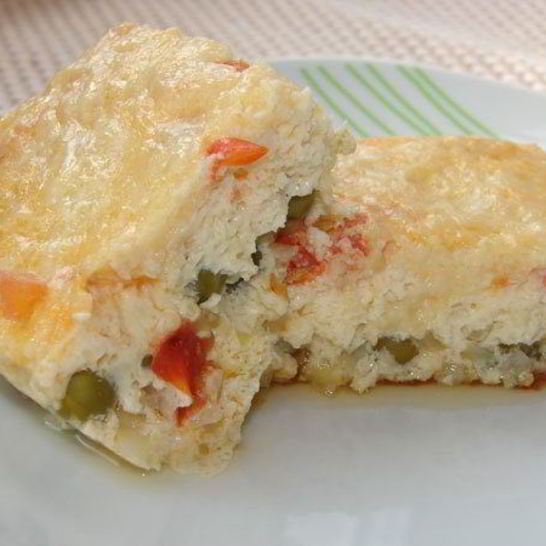 Рецепт омлета с овощами и сыром в мультиварке