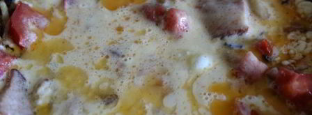 омлет с овощами и ветчиной. Шаг 3