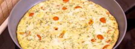 омлет с помидорами и картофелем. Шаг 8