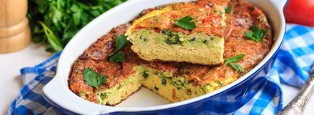 омлет с помидорами, кабачками и сыром в духовке. Шаг 13