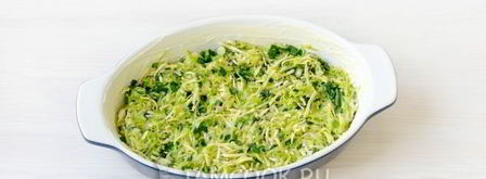 омлет с помидорами, кабачками и сыром в духовке. Шаг 7