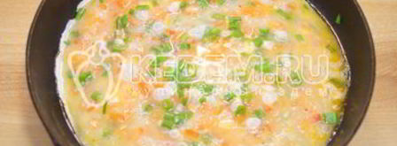 омлет с помидорами неаполитанский. Шаг 6