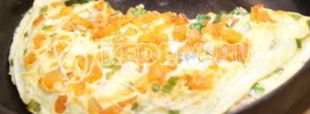 омлет с помидорами неаполитанский. Шаг 7