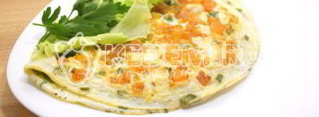 омлет с помидорами неаполитанский. Шаг 8