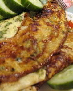 Омлет с соевым соусом и тимьяном