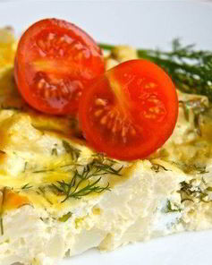 Омлет с цветной капустой