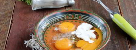 омлет с ветчиной. Шаг 3