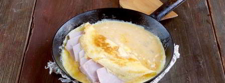 омлет с ветчиной. Шаг 6