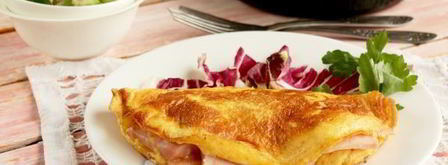 омлет с ветчиной. Шаг 9