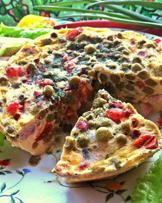 Омлет в горошек