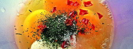 омлет в горошек. Шаг 4