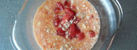 творожный омлет с зеленью и овощами. Шаг 4