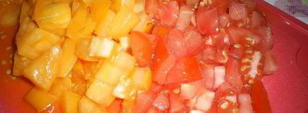 вкусный омлет с овощами сытный ужин. Шаг 2