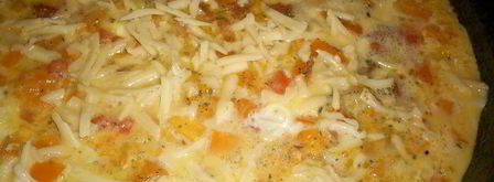 вкусный омлет с овощами сытный ужин. Шаг 4