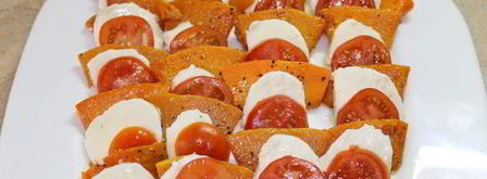 осенний капрезе с чипсами из шалфея. Шаг 6