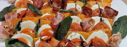 осенний капрезе с чипсами из шалфея. Шаг 7