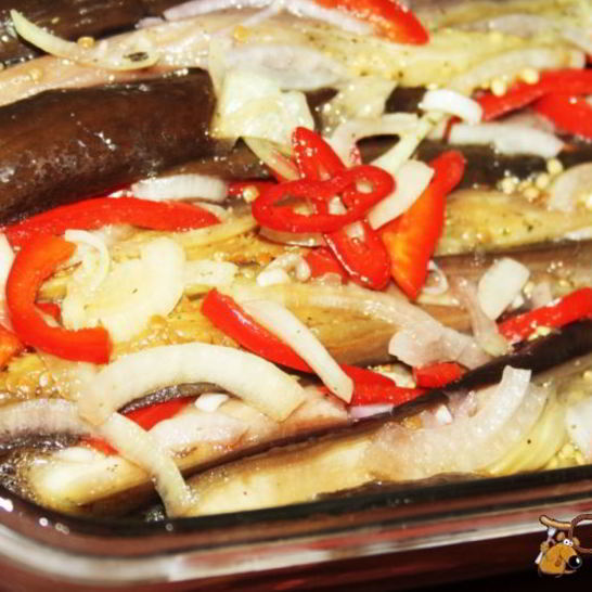 Рецепт острой закуски из баклажанов