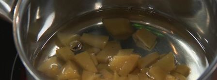 деревенский паштет с маринованным виноградом и персиками. Шаг 7