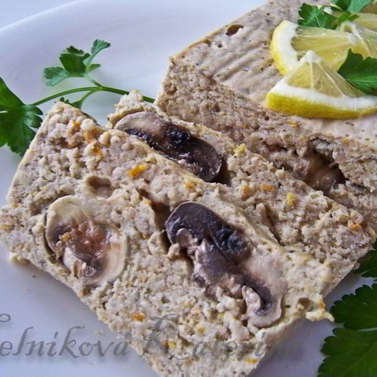 Рецепт куриного паштета с грибами