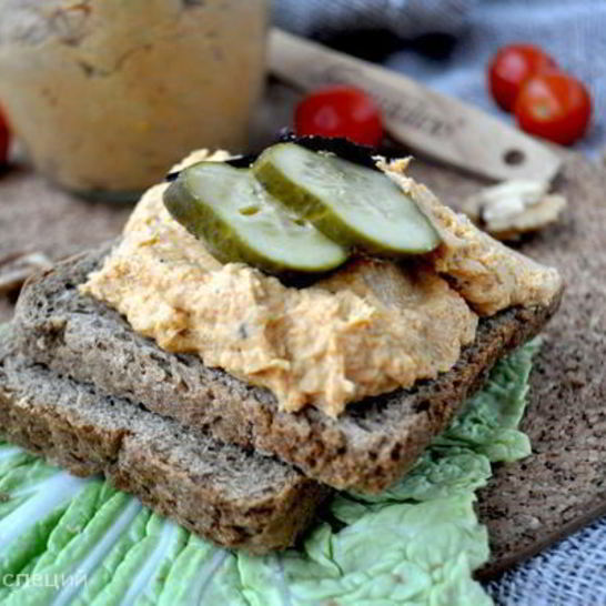 Рецепт куриного паштета с тыквой и грецкими орехами