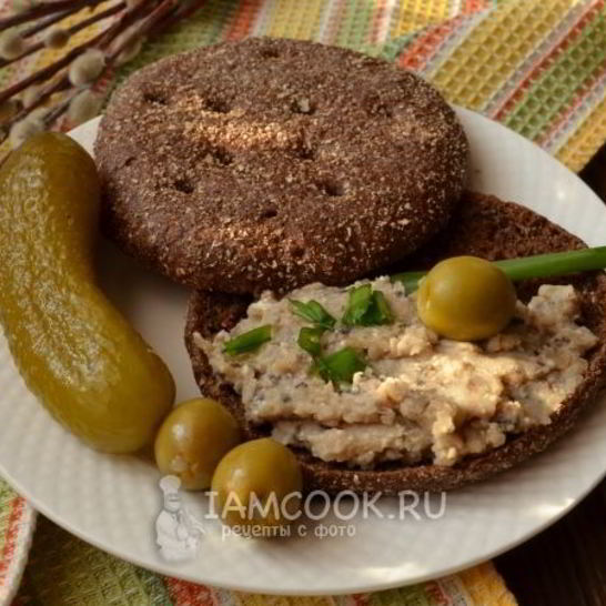 Рецепт паштета из фасоли, грибов и тофу