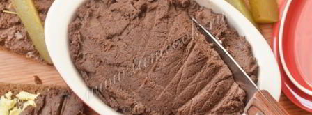 паштет из куриной печени с черносливом и грецкими орехами. Шаг 11