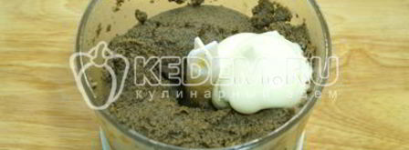 паштет из куриной печени с грибами. Шаг 6