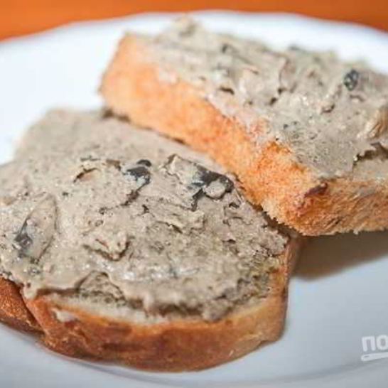 Рецепт паштета из печени и грибов