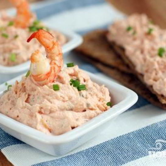 Рецепт паштета из семги с креветками