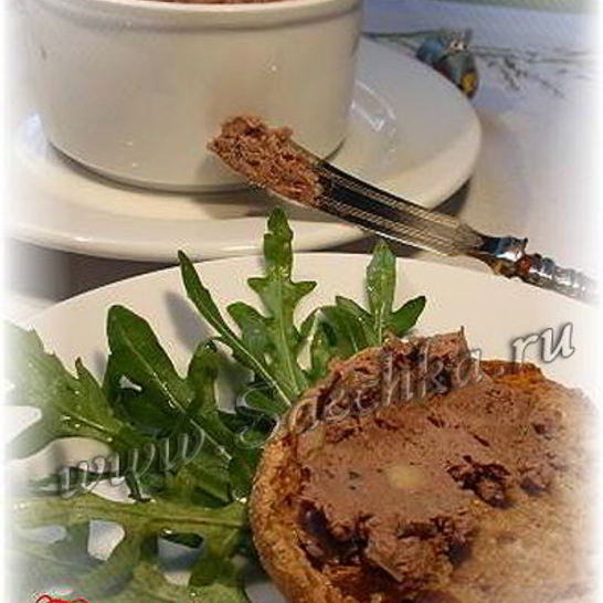 Рецепт печеночного паштета с яблоком