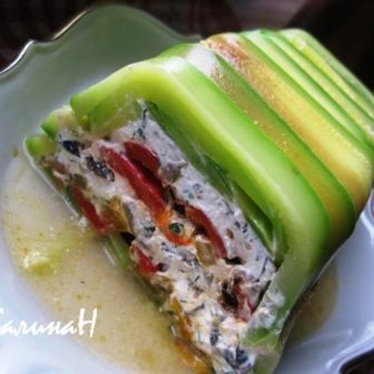 Рецепт творожного паштета с жареными перцами