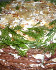 Печеночный тортик