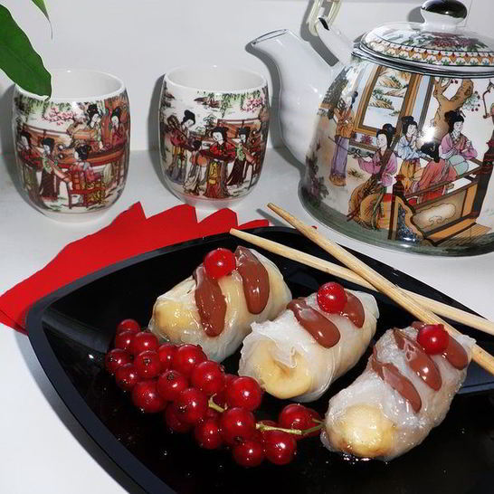 Рецепт банановых спринг-роллы