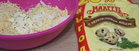 блинные роллы с крабовыми палочками и кукурузой. Шаг 4