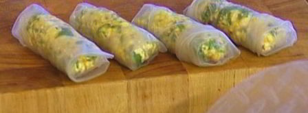 домашние спринг-роллы с творогом, тмином и карри. Шаг 5