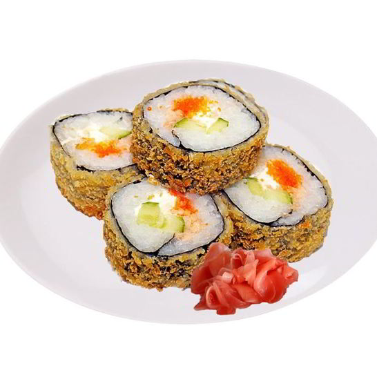 Рецепт горячих роллов с семгой и икрой