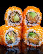Хрустящий ролл с лососем